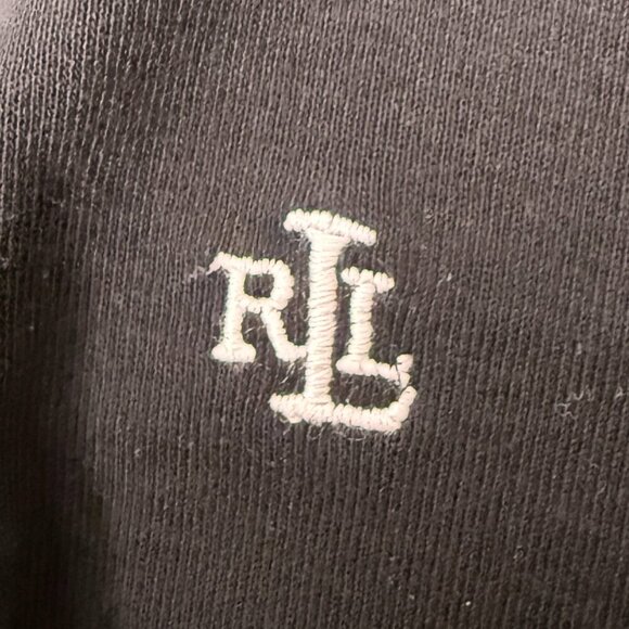Lauren Ralph Lauren Black 100% Cotton Long Sleeve Shirt Sz XL - Picture 3 of 6